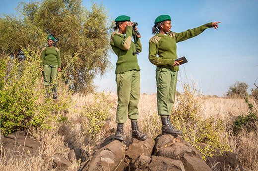 Team Lioness op patrouille in Amboseli National Park, Kenia. Foto: Paolo Torchio / © IFAW